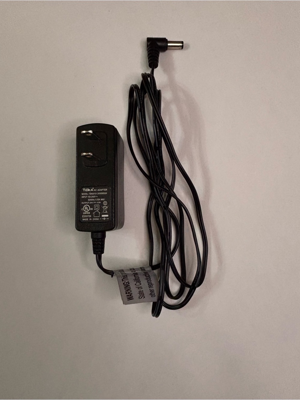 Teka 24V AC Adapter - Black Power Supply